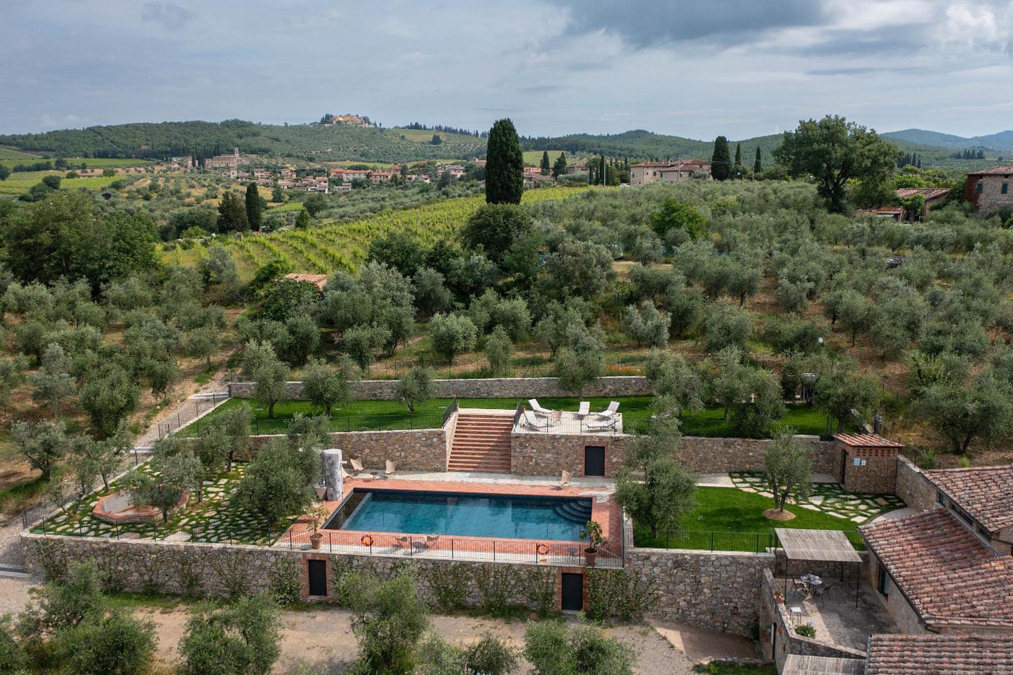 Borgo A Monti Di Sotto Villa Gaiole in Chianti Bagian luar foto
